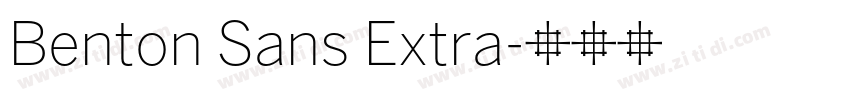 Benton Sans Extra字体转换
